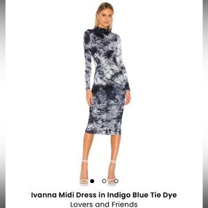 Indigo Blue Tie Dye Dress from Lovers and Friends